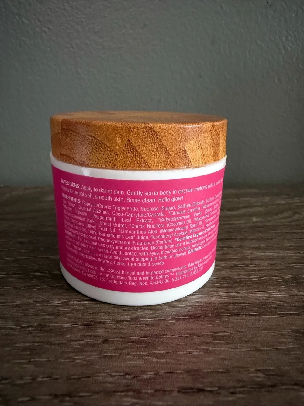 RawSugar Watermelon + Fresh Mint Sugar Scrub —3oz